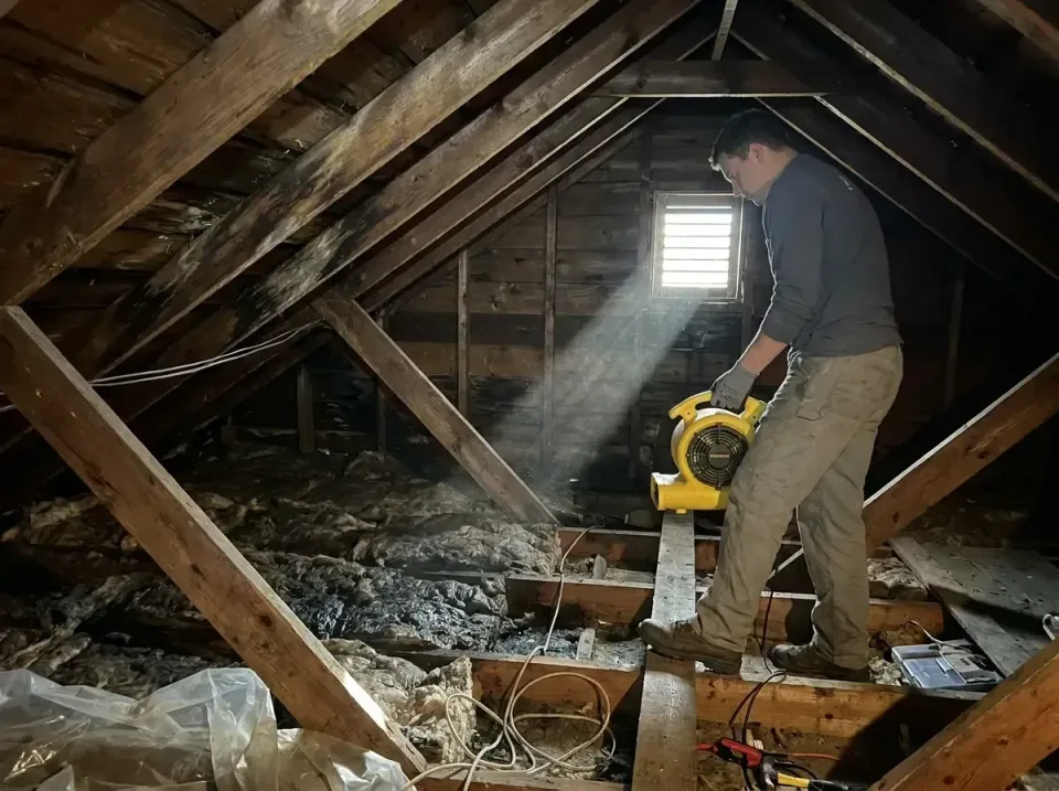 attic-water-damage-drying-proc-007 — frequently asked questions, Emergency Water Extraction & 24/7 Flood Response in Dell Ra…